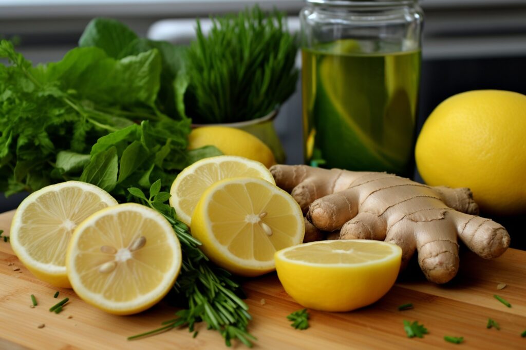 detox pós festas - limão e gengibre
