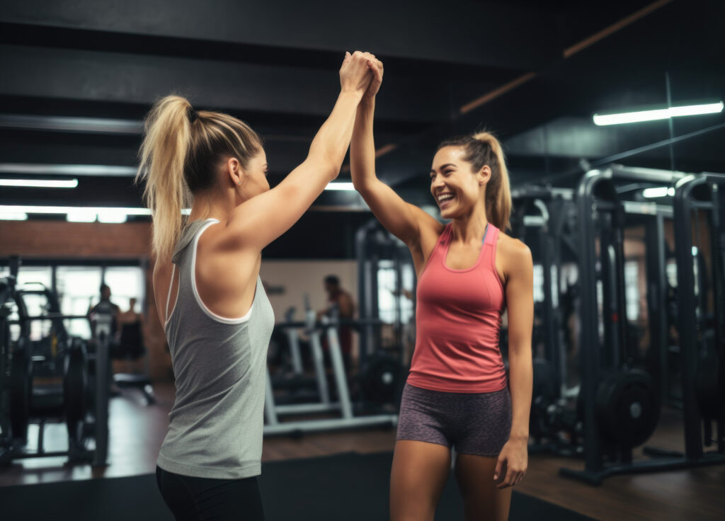 motivação para treinar - amizade no treino entre mulheres